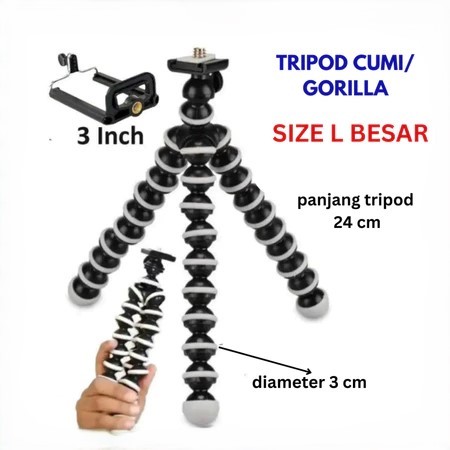 Tripod Gorila Gorillapod Gorilla Tongsis Hp Stand Holder With HOLDER U / Universal Tripod GORILAPOD 