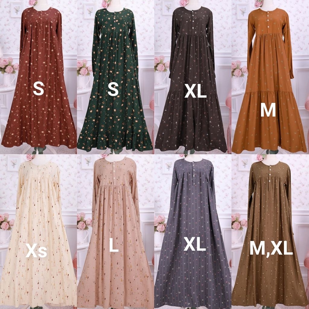Ditsy/royal viscose/viscose premium/katun pinot/ditsy terbaru/ditsy size Xs/size S/size M/size L/siz