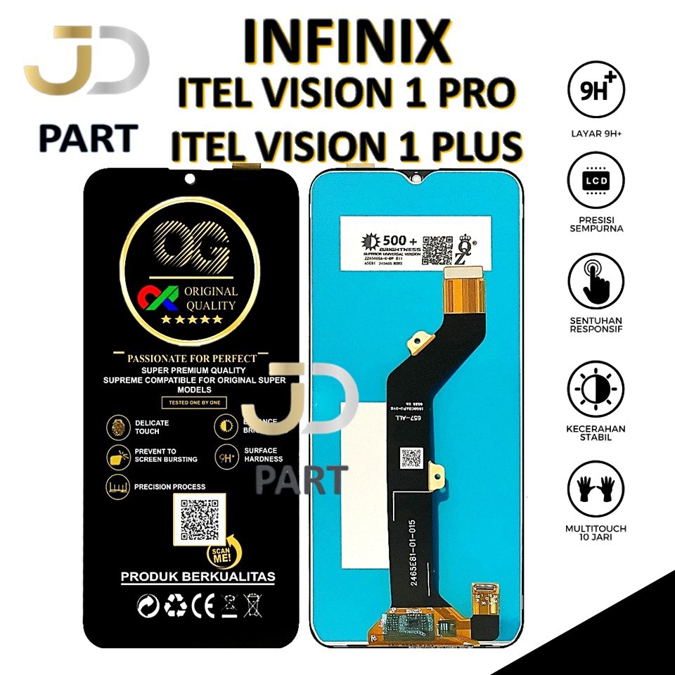 LCD TOUCHSCREEN INFINIX ITEL VISION 1 PRO / ITEL VISION 1 PLUS ORIGINAL 100% FULLSET