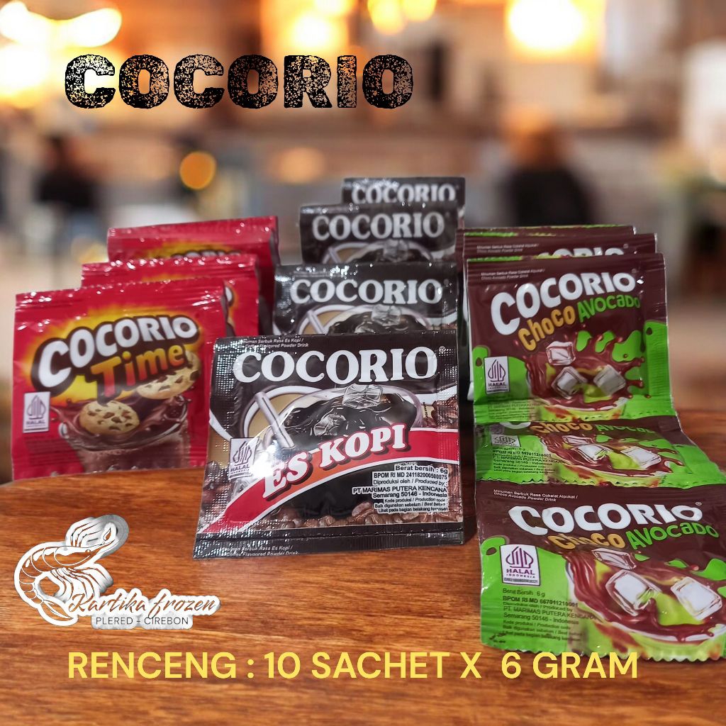 COCORIO SERBUK MINUMAN RASA BUAH & MILKY RENCENG (10 Sachet X 6 Gram