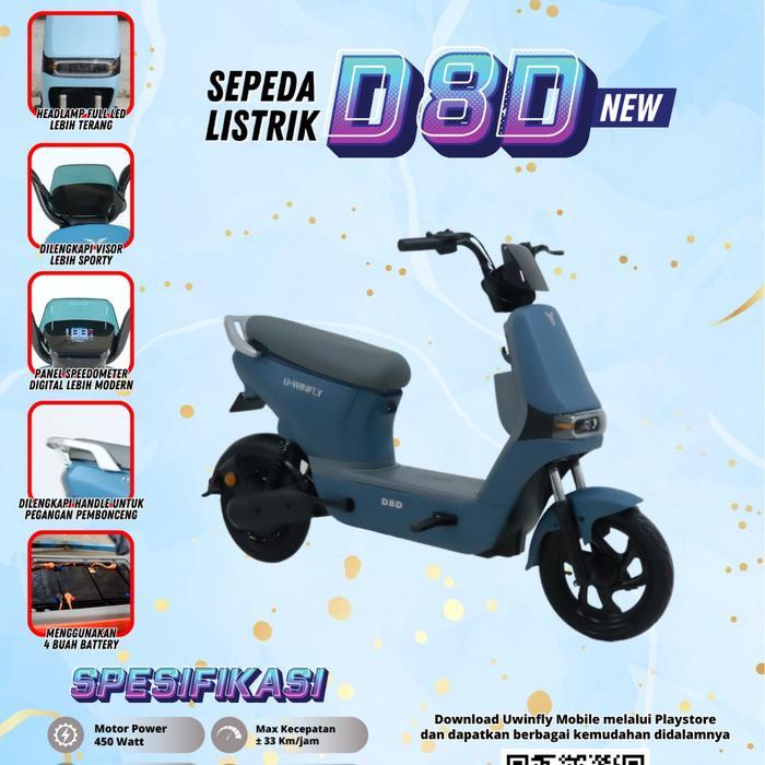 Sepeda Listrik Uwinfly D8D Garansi Resmi uwinfly