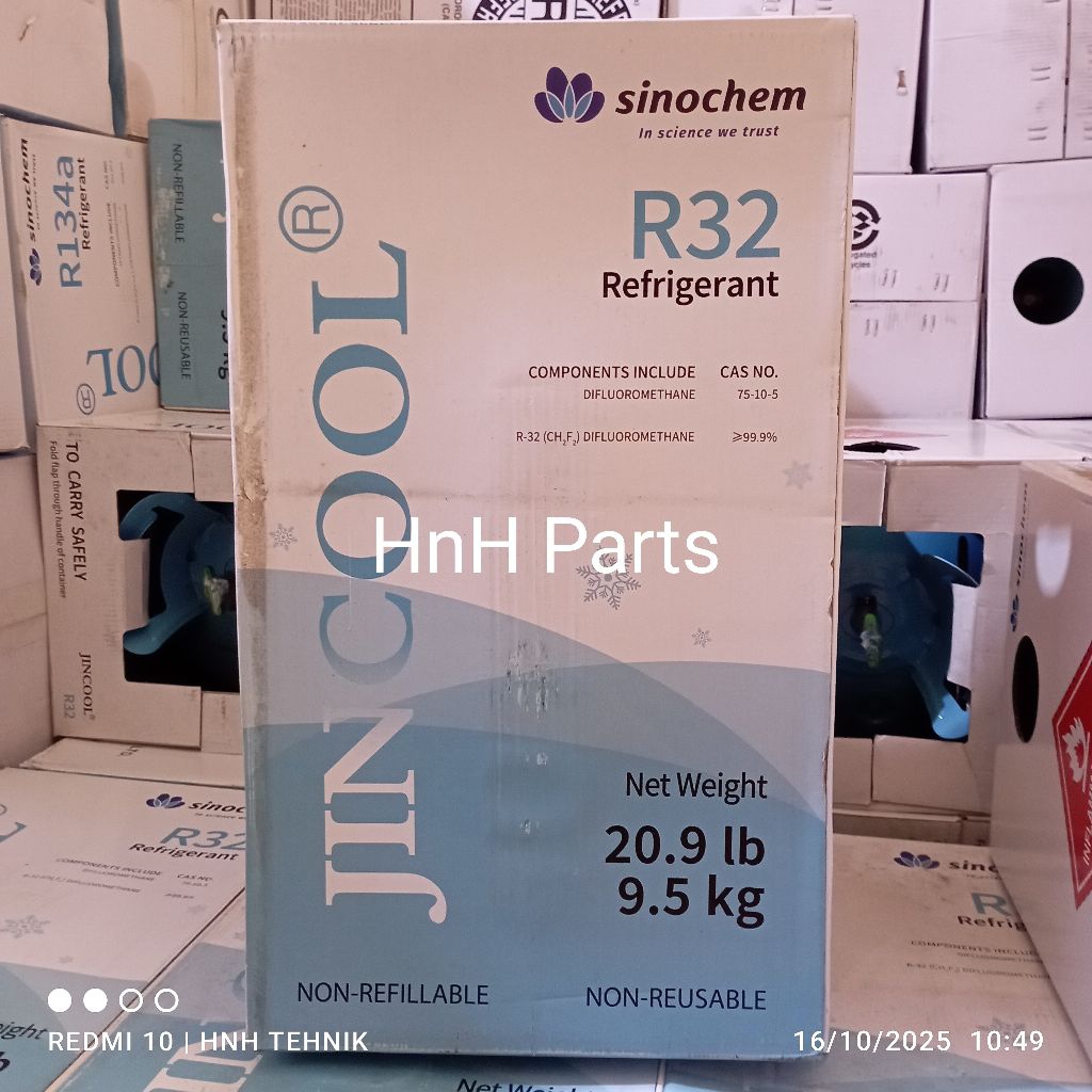 R32 REFRIGERANT ( JINCOOL ) 9.5KG