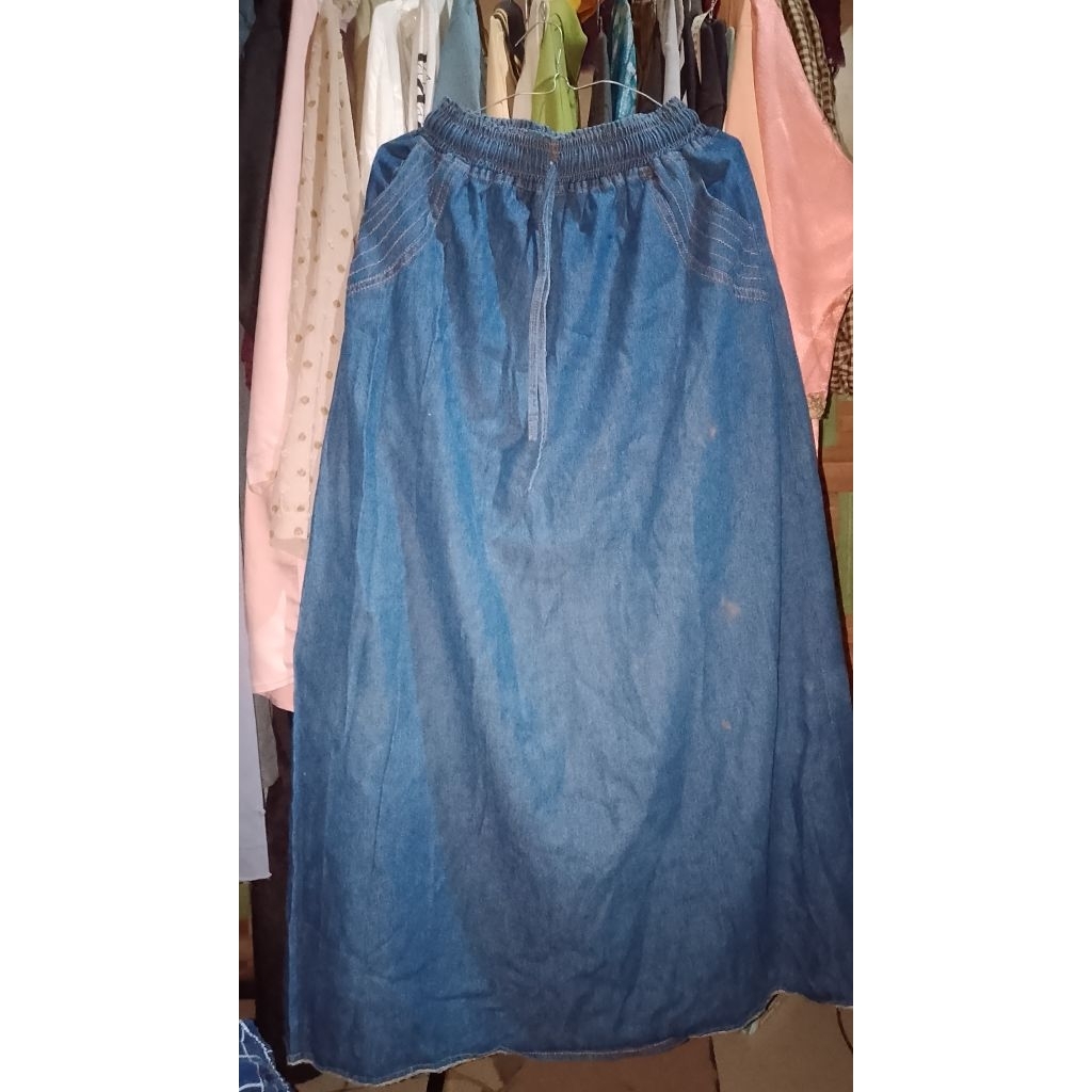 preloved rok panjang Jeans