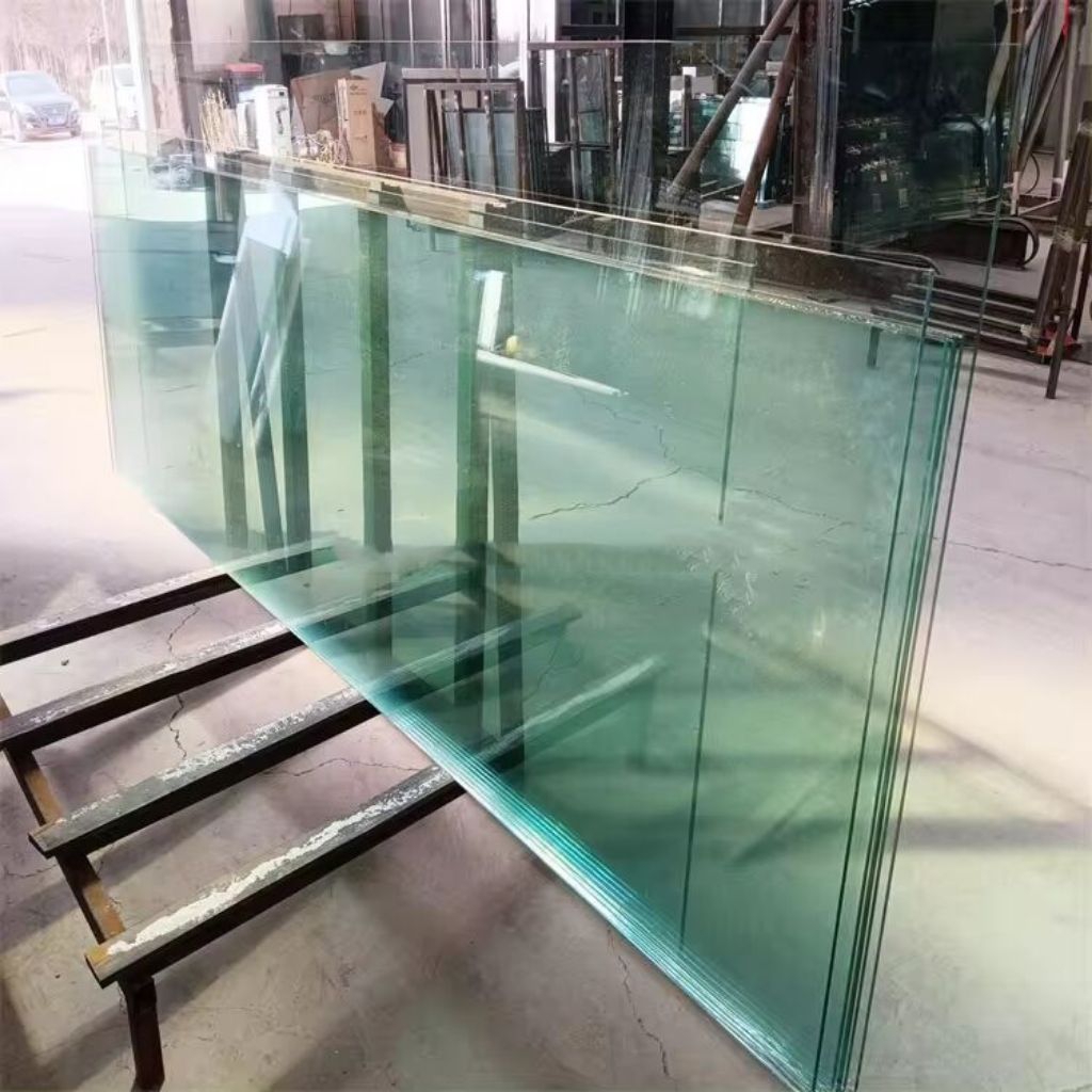 kaca lembaran akuarium satu set ukuran 100x50x50tebal kaca 10mili