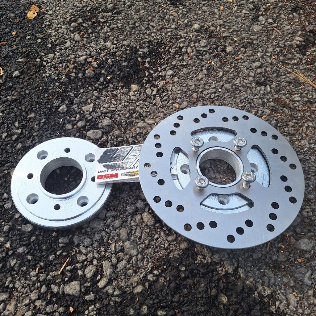 PLENDES ADAPTOR CAKRAM BELAKANG MATIC UNIVERSAL HONDA VARIO BEAT PCX NMX AEROX SET DISC CAKRAM