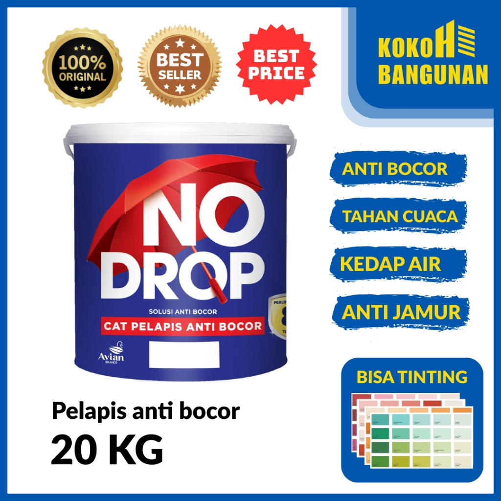 No Drop 20 KG - Cat pelapis tembok anti bocor - Kokoh Bangunan