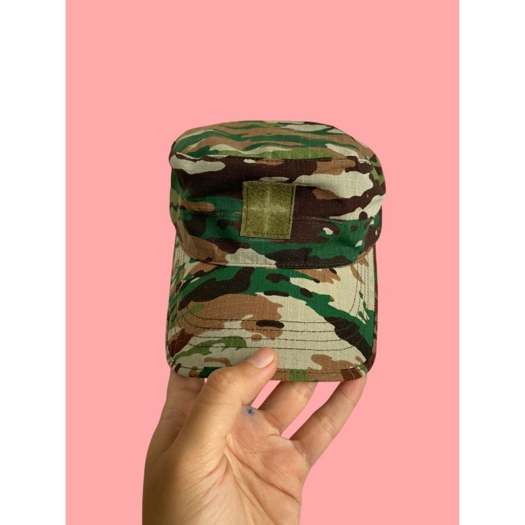 Patrol Cap Topi Pet Komando Army Loreng Multicam Tropis Jatah Pembagian TNI Ukuran 59 L - XL