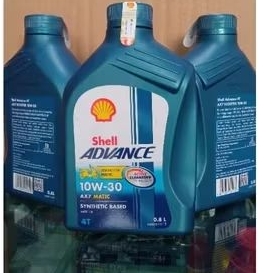 Oli Motor Shell Advance Helix AX7 Matic 0,8L 10W-30 Oli Motor Matic