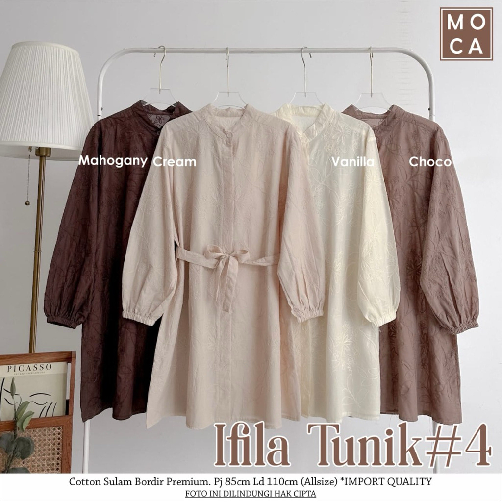 IFILA TUNIK BY MOCA TUNIK CANTIK SIMPLE MEWAH BEST SELLER