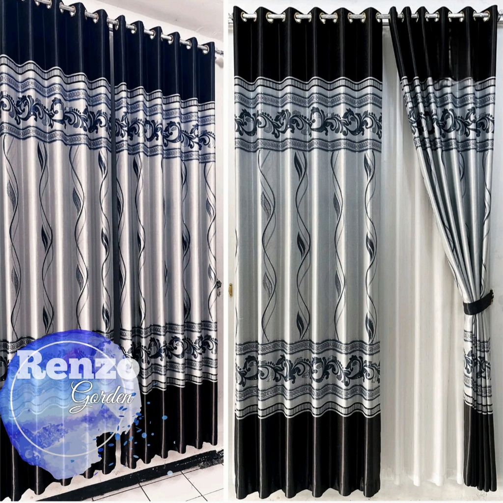 Gorden Jendela blackout premium tebal dan lembut motif arizona mewah terbaru tinggi 250cm 200cm