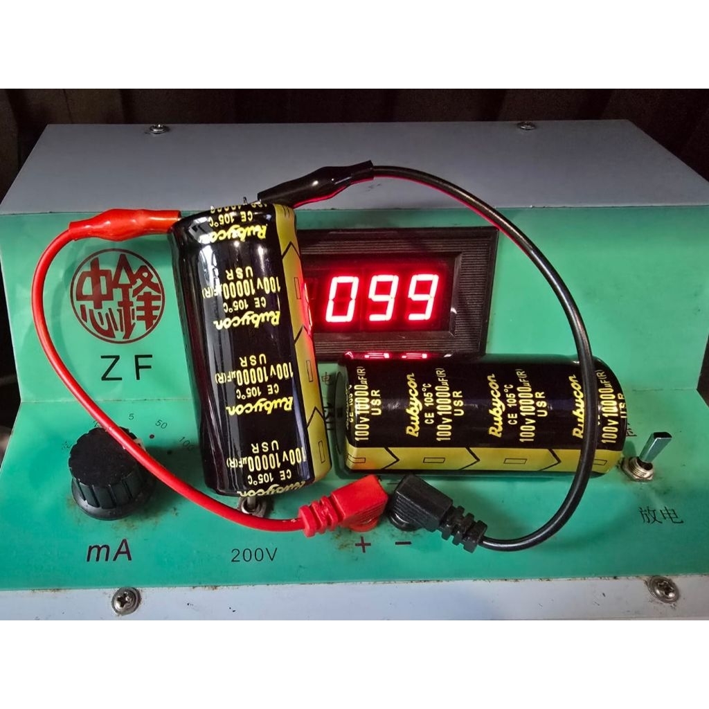 Elco Rubycon hitam 100v 10000uf USR Elko asli Original Super