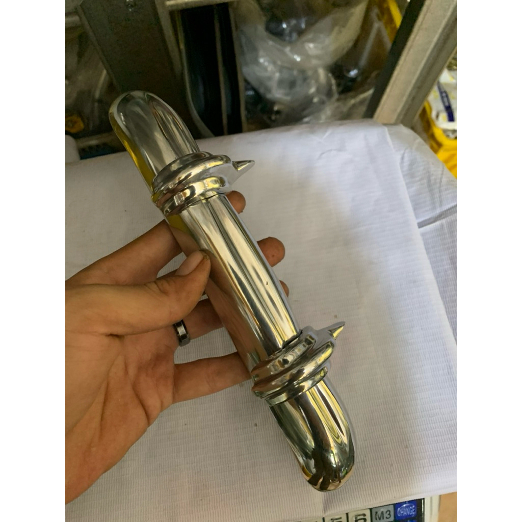 Bemper Buntut Cula Belakang Vespa Super Sprint Bajaj Alumunium Bagus
