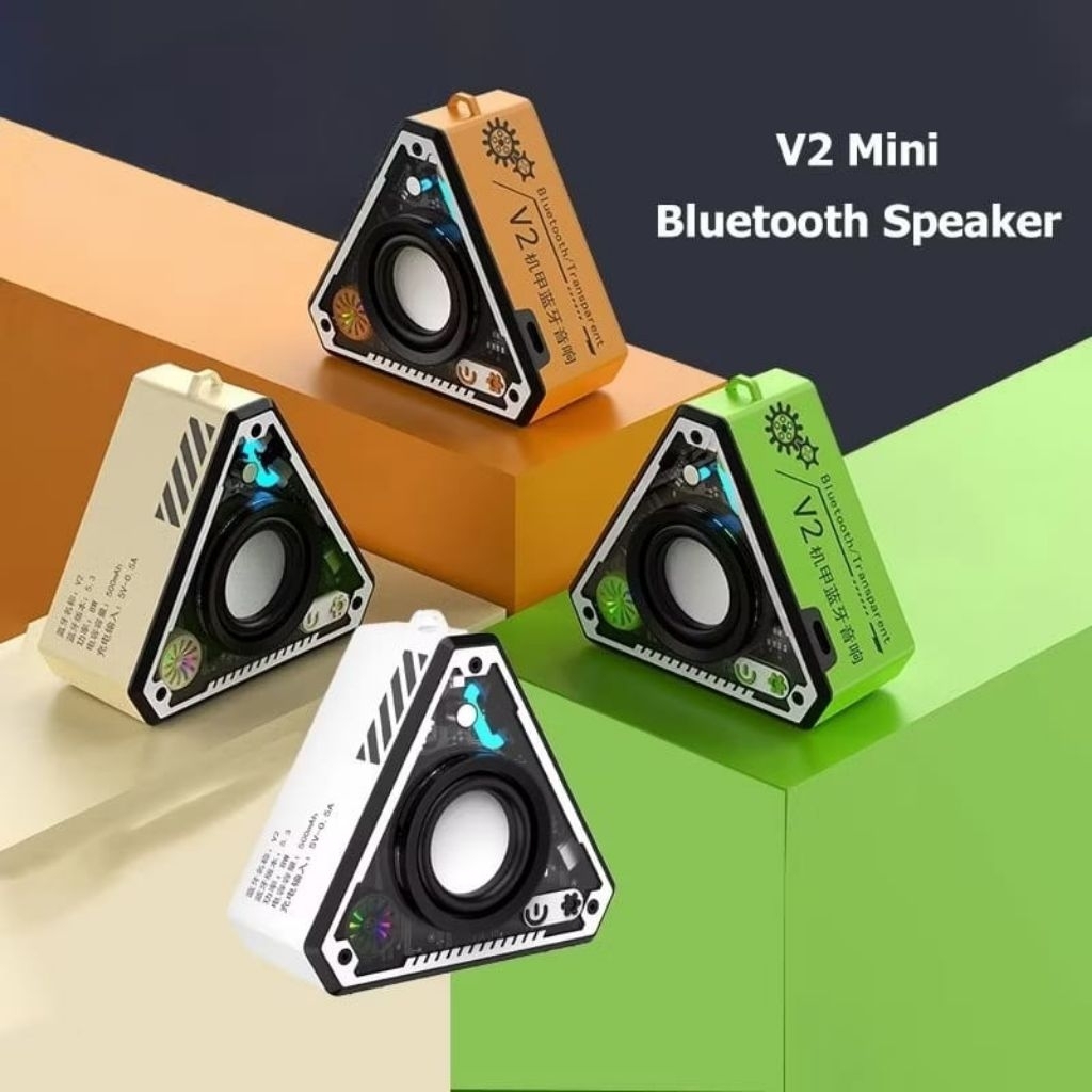 Speaker Bluetooth V2 Speaker Mini LED Bluetooth Asli Mesin Musik Rumah Mini Portabel Bluetooth