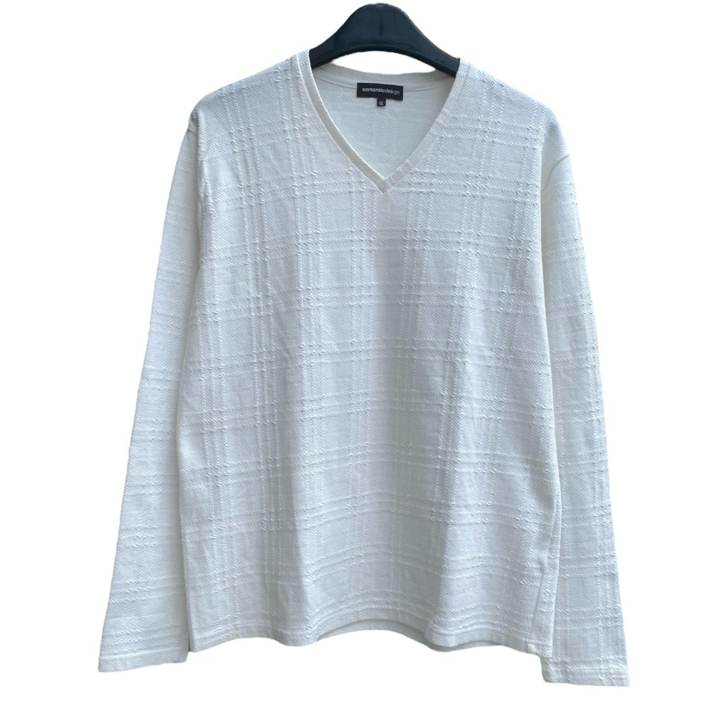 Semantic Design Plaid Longsleeve White