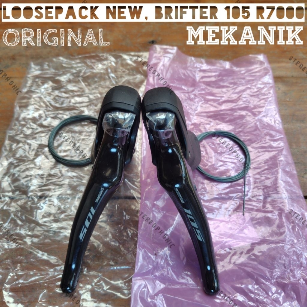 LOOSEPACK NON BOX ORIGINAL SHIMANO Brifter 105 R7000 1x12 speed Brifter 105 R7000 Mekanik 2x11 speed