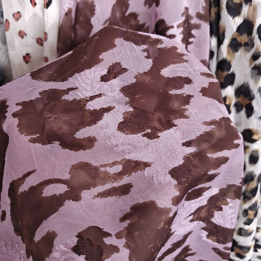 KAIN SIFON URAGIRI PREMIUM MOTIF MACAN - KAIN SIFON RUBIAH MOTIF LEOPARD - KAIN SIFON EMBOS MOTIF MA