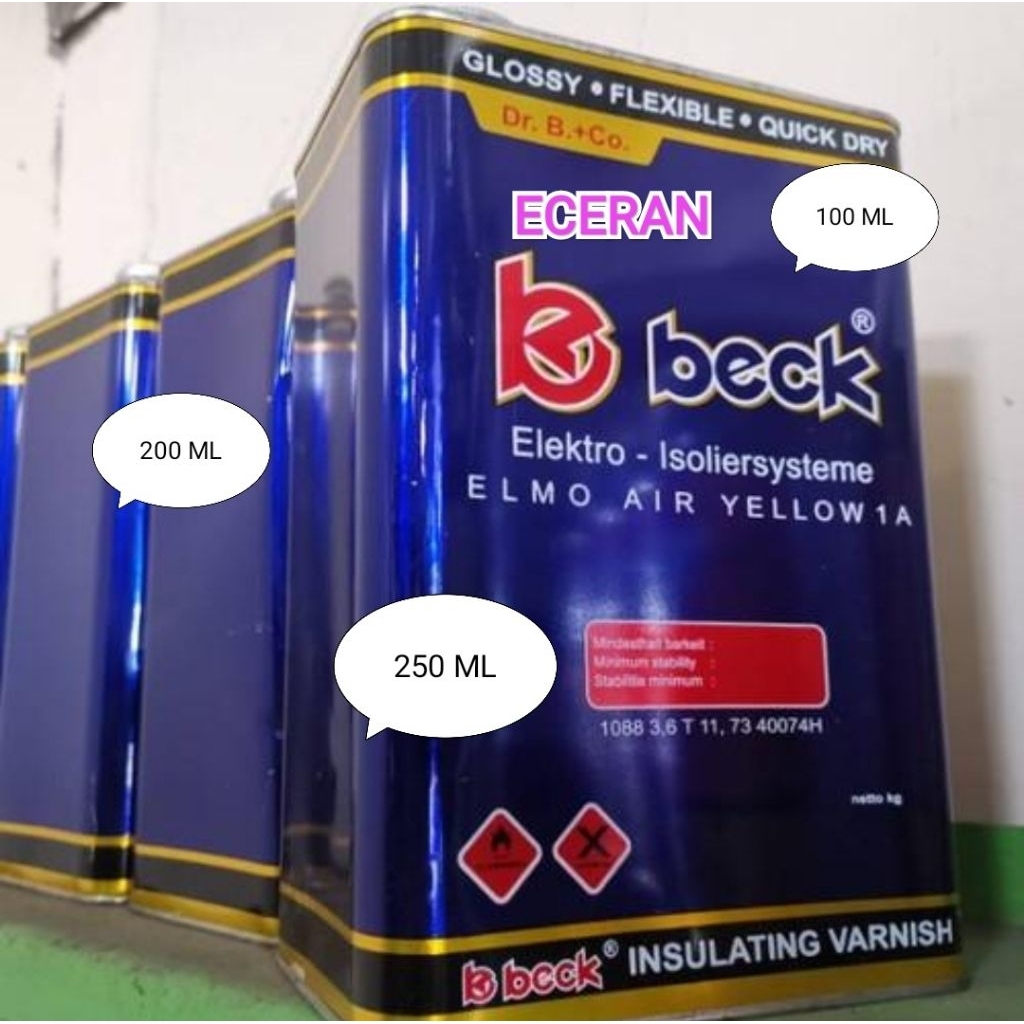 Insulating Varnish serlak sirlak Angkerlak perekat kawat dinamo ecerak Beck