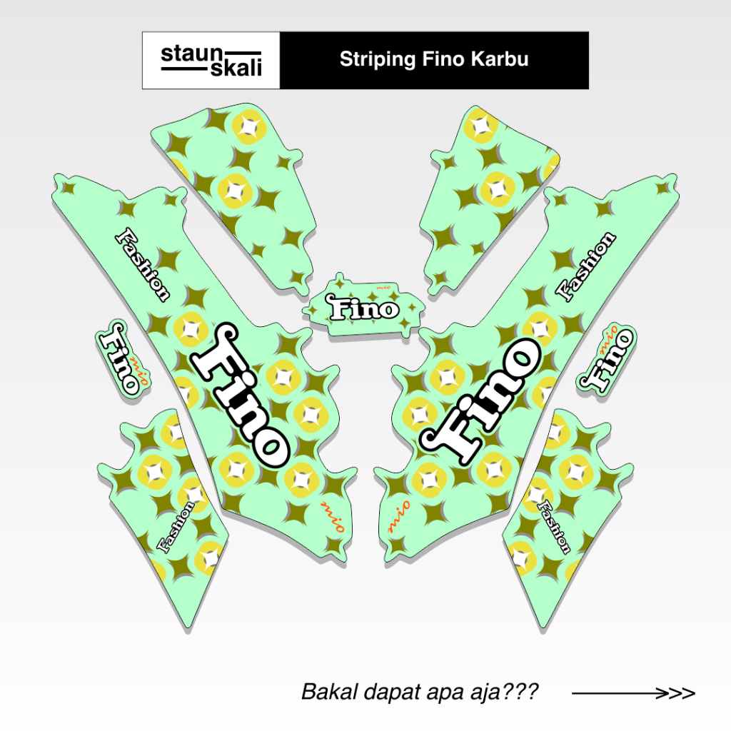 Striping Fino Karbu Variasi (20) Full Body Original