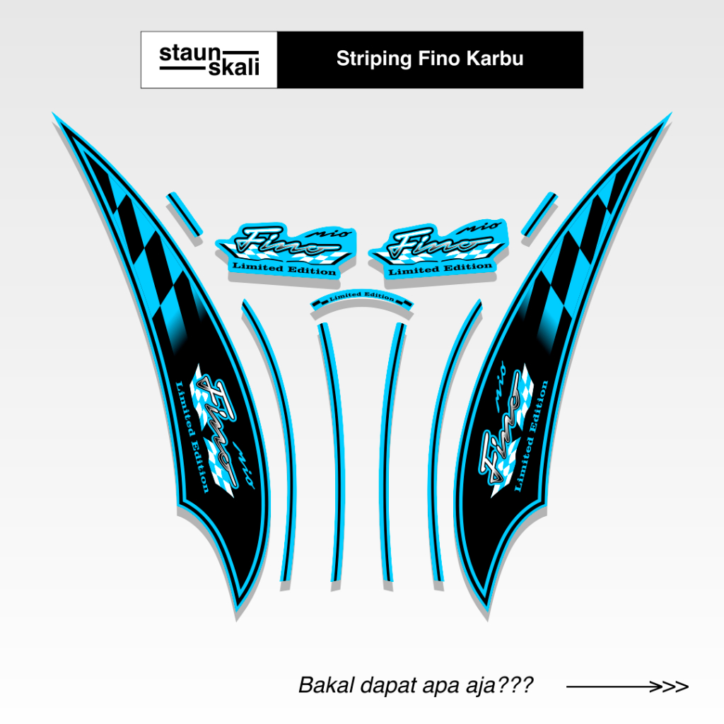 Striping Fino Karbu Variasi (37) Full Body Original