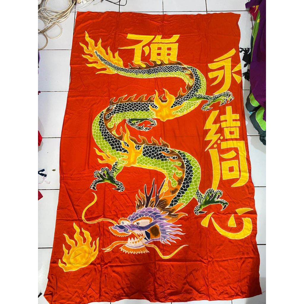 Kain Bali Motif Naga 175x125cm bahan rayon adem & tebal