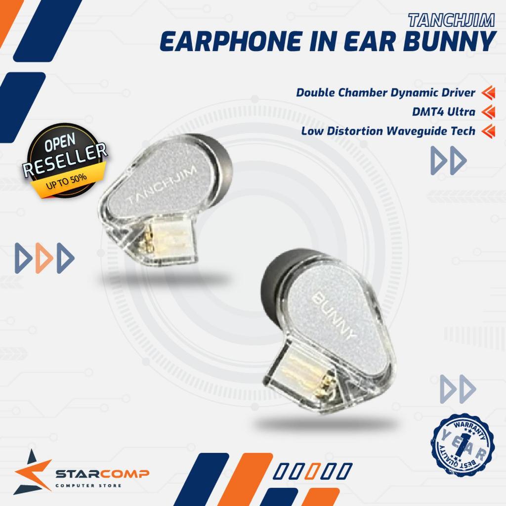 Tanchjim Bunny DMT4 Ultra Dynamic Driver Earphone In Ear Monitor With Microphone
