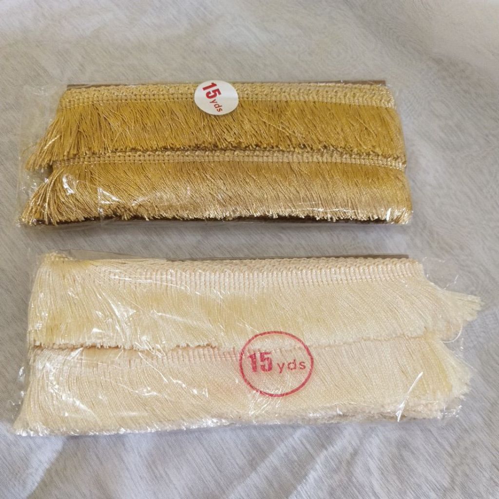 Renda Rumbai Sisir untuk sadjadah karpet dan gorden 1 roll