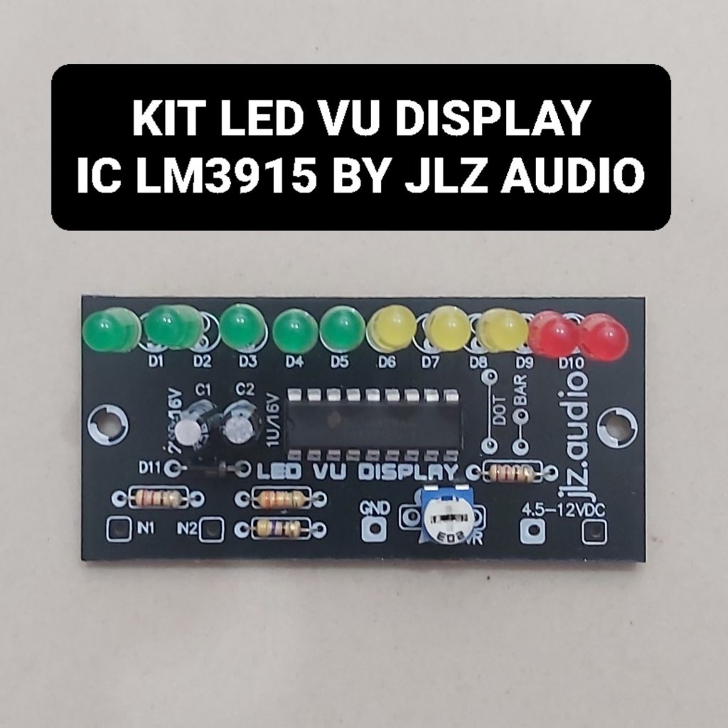 Kit LED VU Display IC LM3915 by JLZ AUDIO