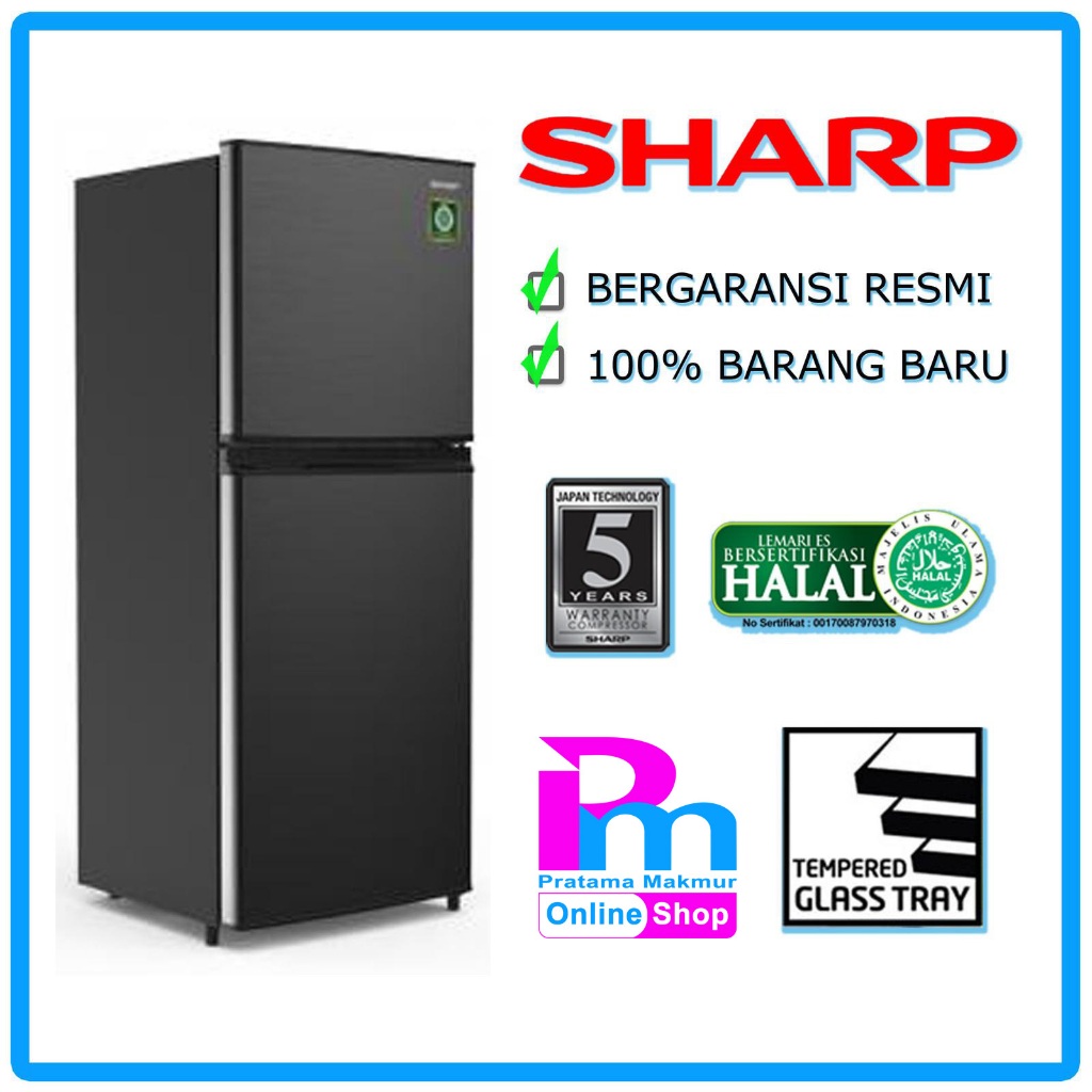 Kulkas SHARP 2 Pintu SJ-236MN-HS Kirei Series