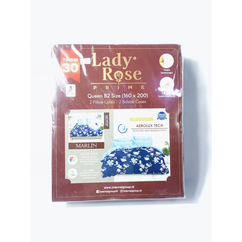 Sprei Lady Rose Dewasa Motif bunga/uk160x200