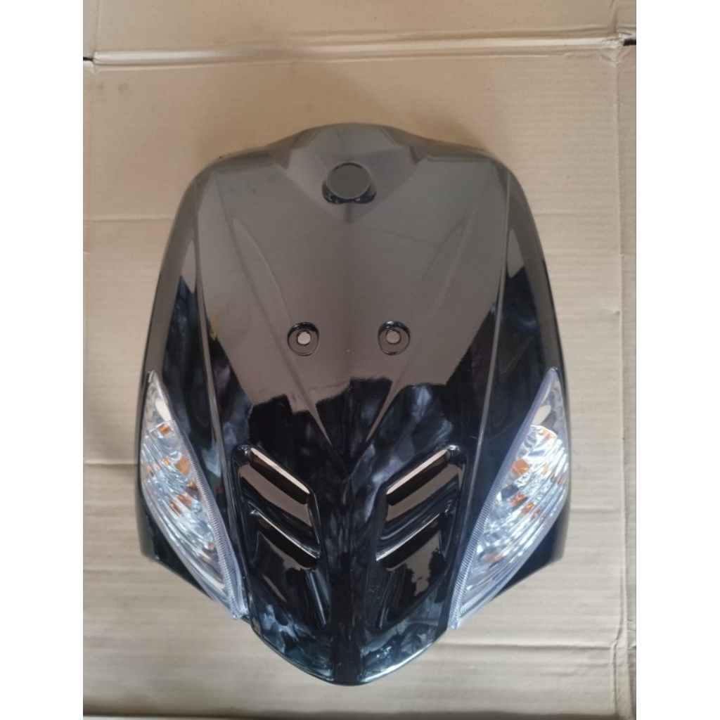 Cover Panel Tameng Depan Hitam Dan Lampu sein sen Depan Yamaha Mio sporty 2005 2006