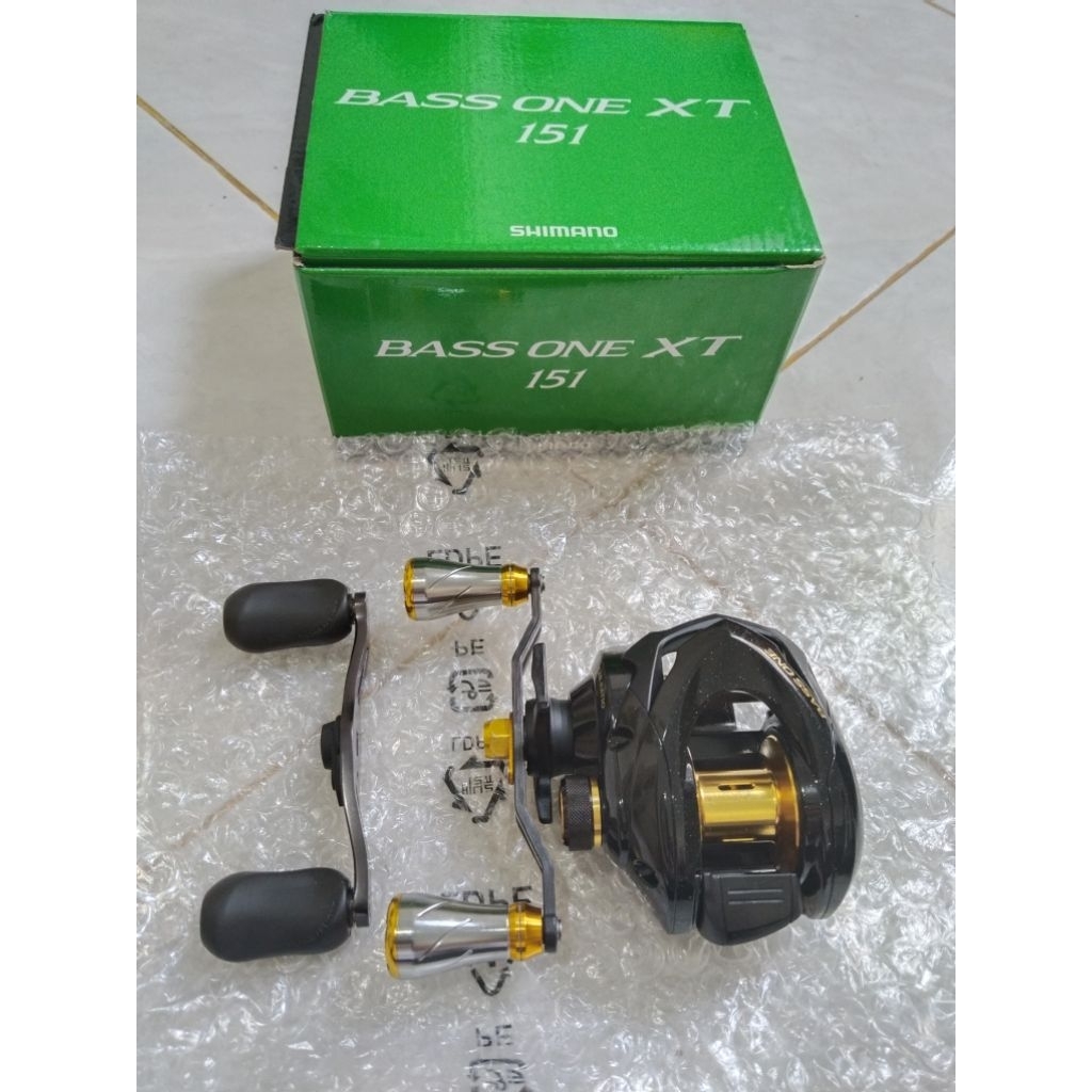 reel bc shimano bass one xt 151 handle kiri (second)