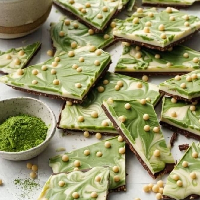 Crispy Brownies Matcha | Kukikuy.id