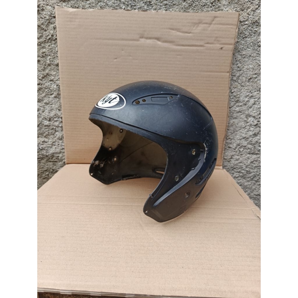 Batok Shell Helm Kyt Galaxy Slide Black Doff Original