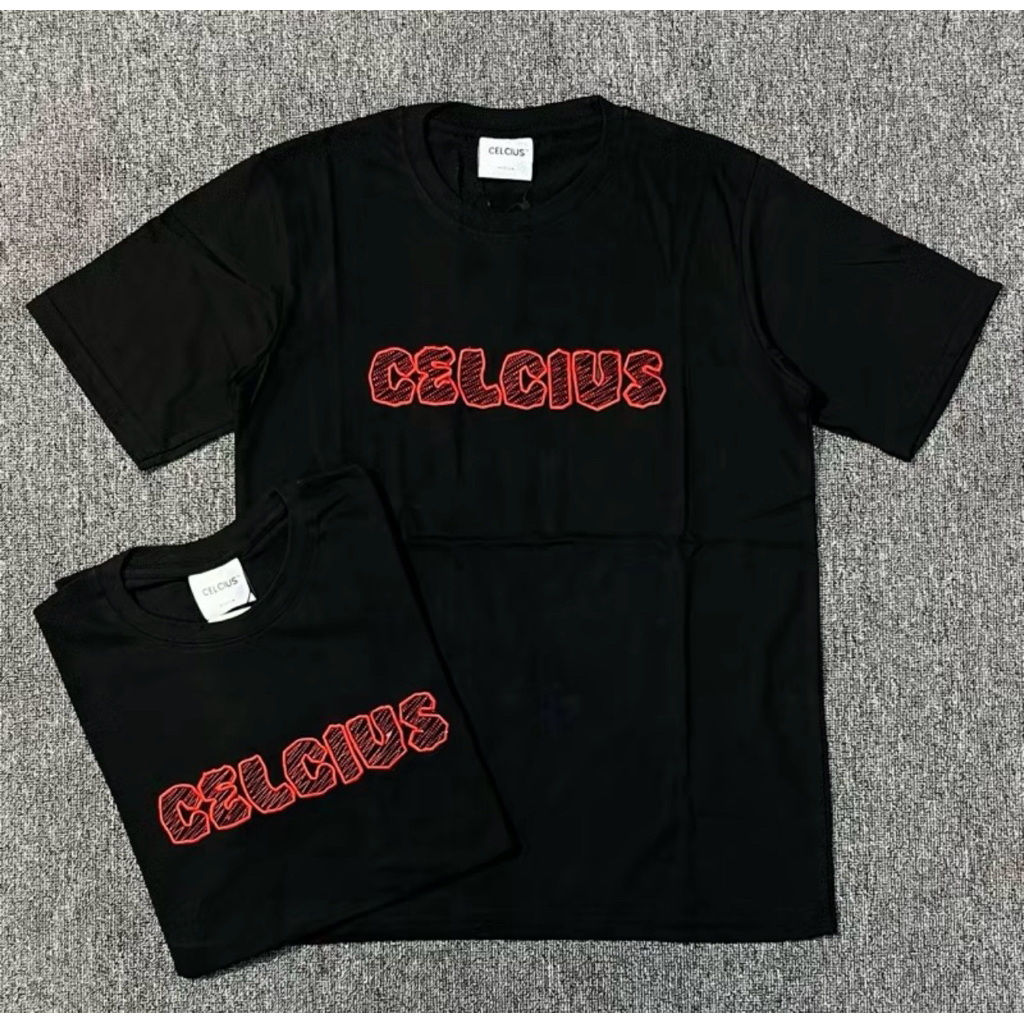 Celcius Tshirt Black Art Fontis Kaos Pria Wanita