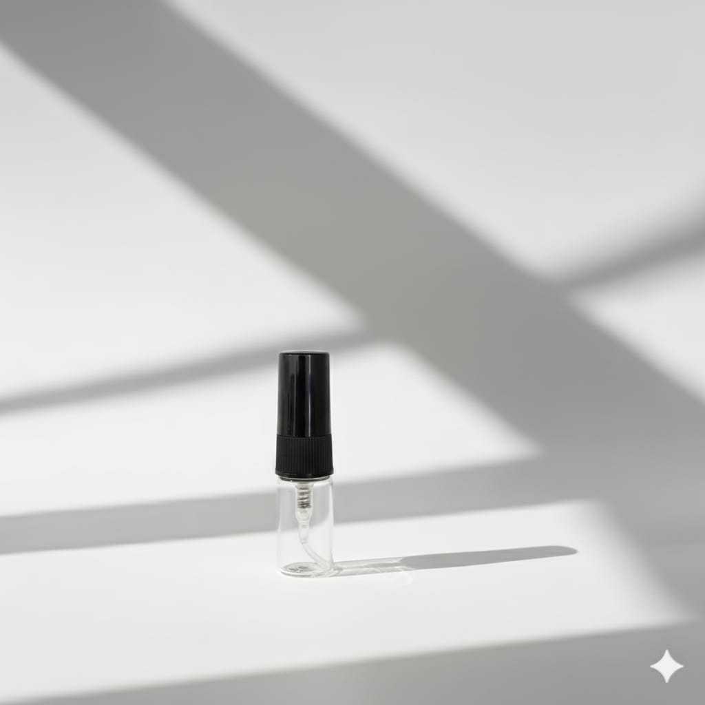 botol parfum kaca tutup hitam 2 ml spray drat putar isi ulang minyak wangi fragrance botol parfume k