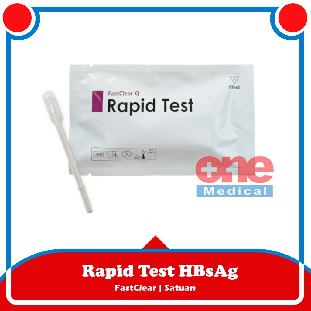 Alat Tes Cepat Hepatitis B Antigen Virus FastClear Q HBsAg Rapid Test Ecer/Pcs