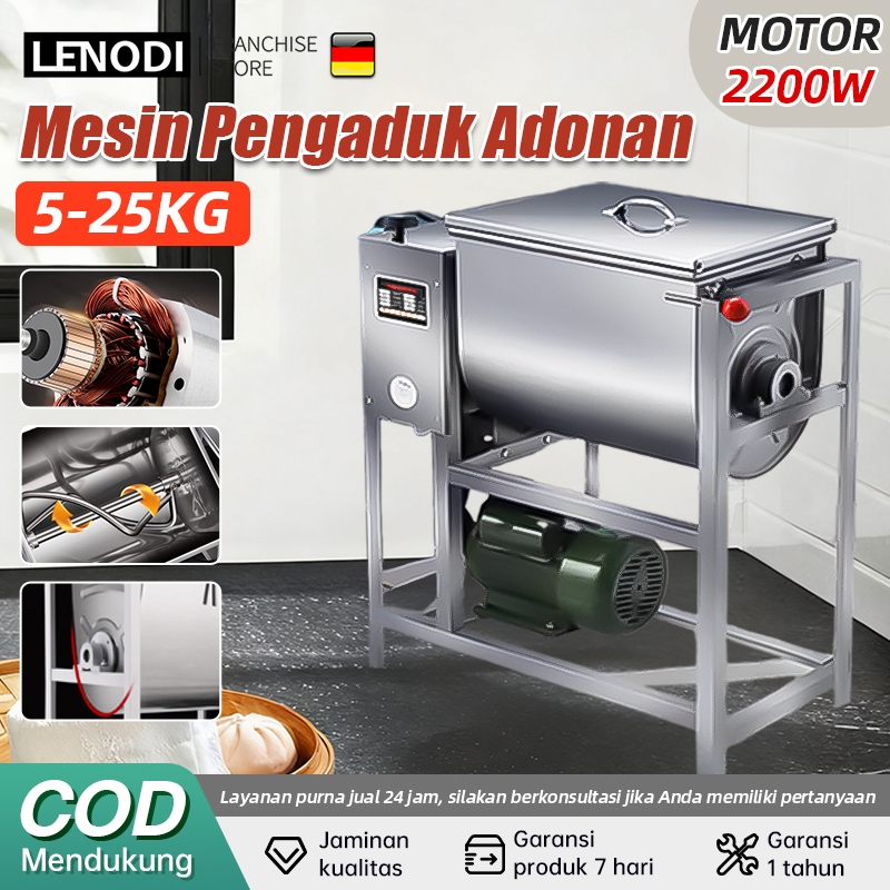 Mixer Adonan Multifungsi Mixer Komersial 5 10 15 25Kg Kapasitas Besar Mixer Adonan Komersial Otomati