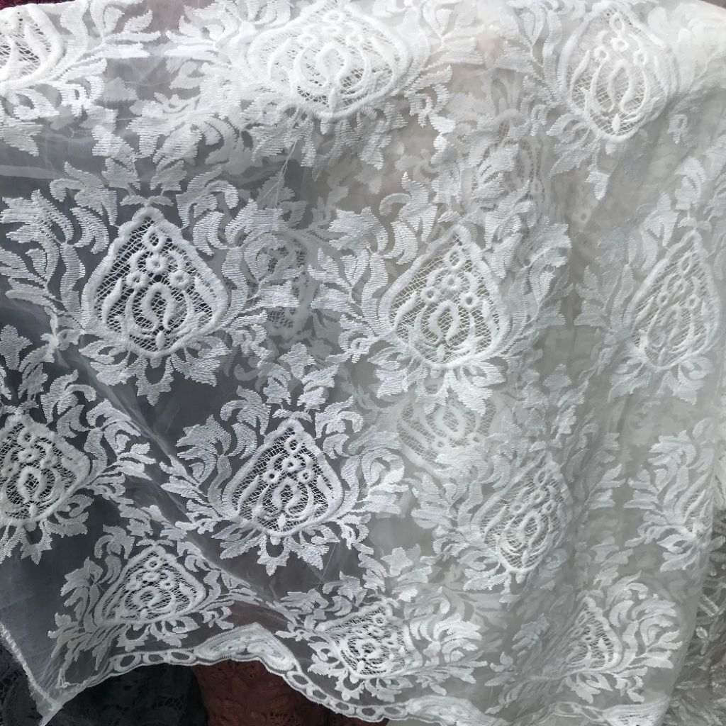 kain organza bordir - kain organza motif bordir - kain organza import