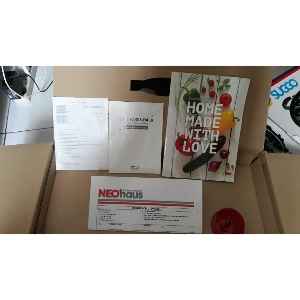 Tokebi Hand Blender_preloved, lengkap.