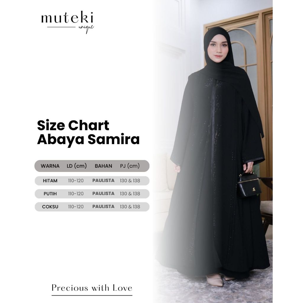 Terbaru [Muteki] Samira Abaya Dress - Abaya Muslimah By Muteki Unique