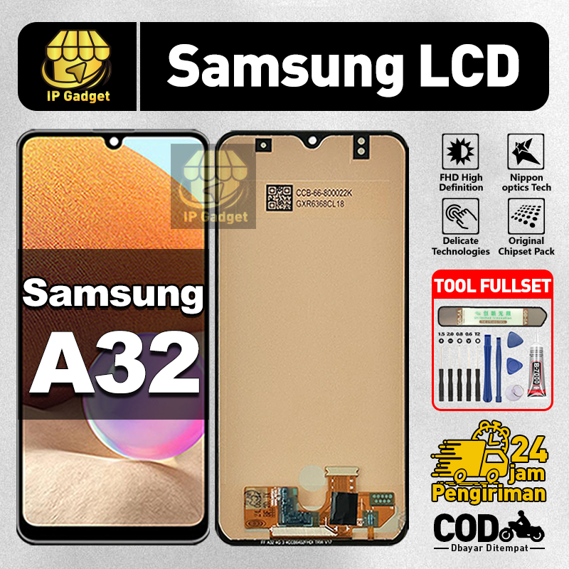 ORI FOR LCD Samsung A32 Fullset Original LCD HP Samsung A32 Asli Touchscreen Layar Sentuh HP COD