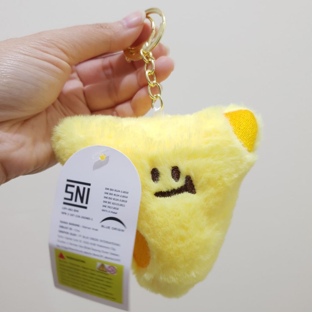 Gantungan boneka plush keju segitiga (triangle cheese) OHSOME