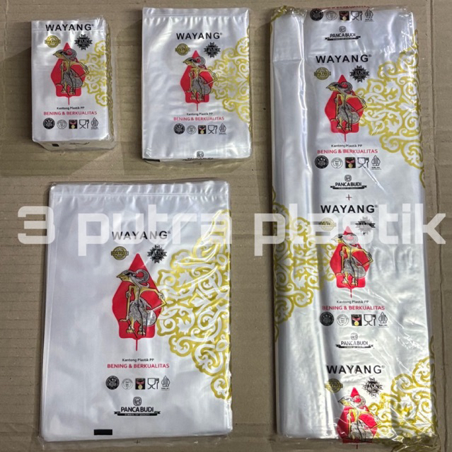 Plastik Bening PP WAYANG Ketebalan 05 uk. 10x20 12x20 14x20 | Plastik Snack