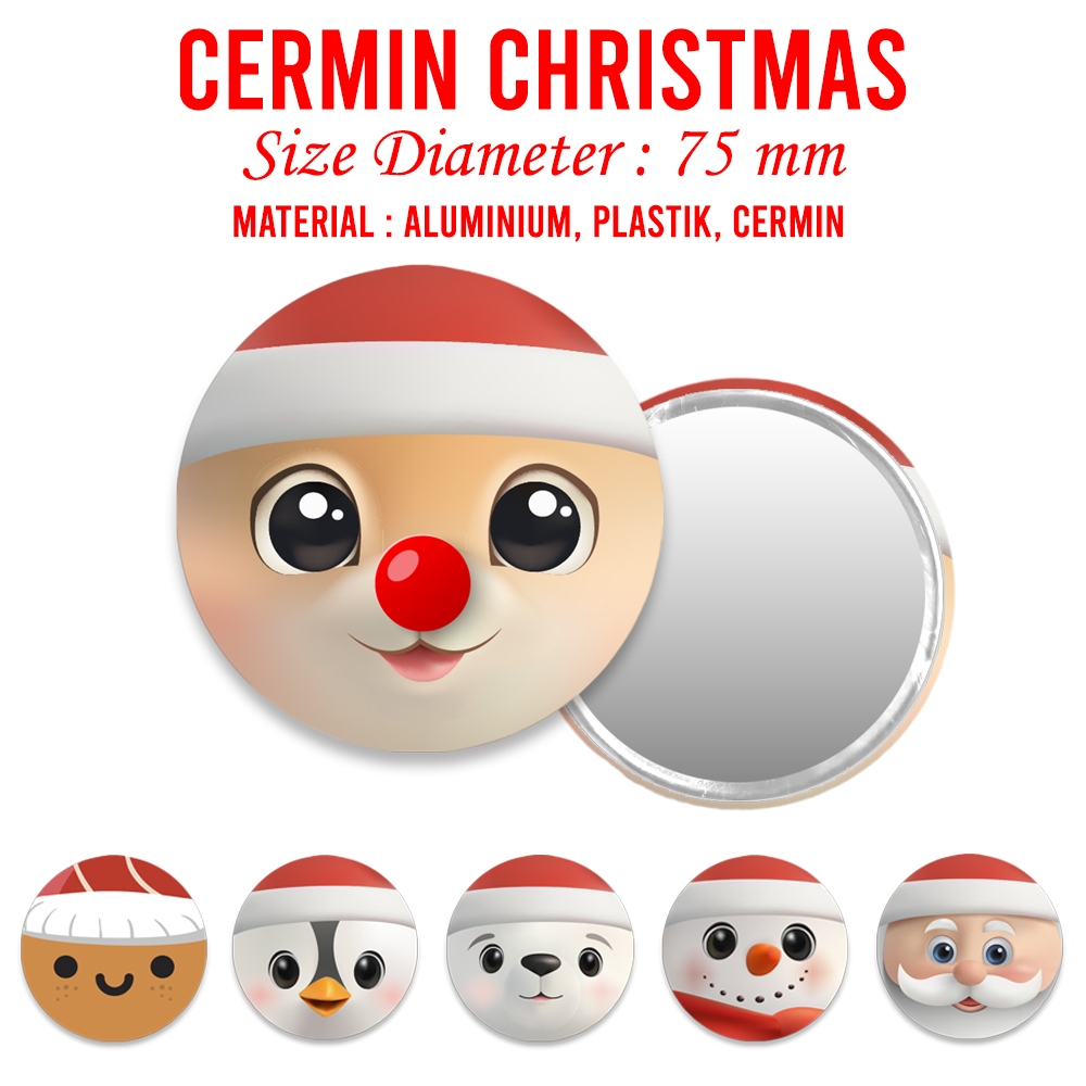 Cermin Seri Natal Souvenir Hadiah Gereja Sekolah Minggu Suvenir Christmas Kado Gift