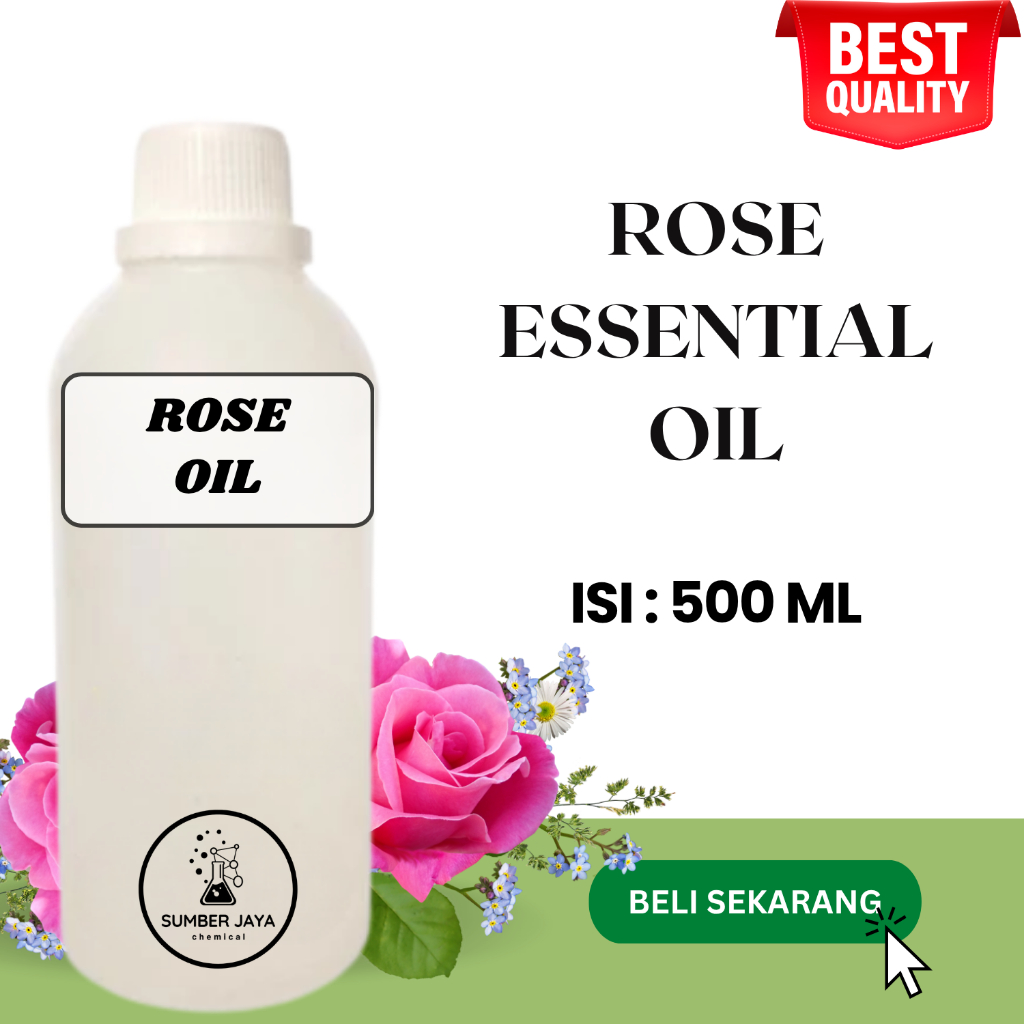 Rose Essential Oil / Minyak Atsiri Bunga Mawar 500 ML ASLI