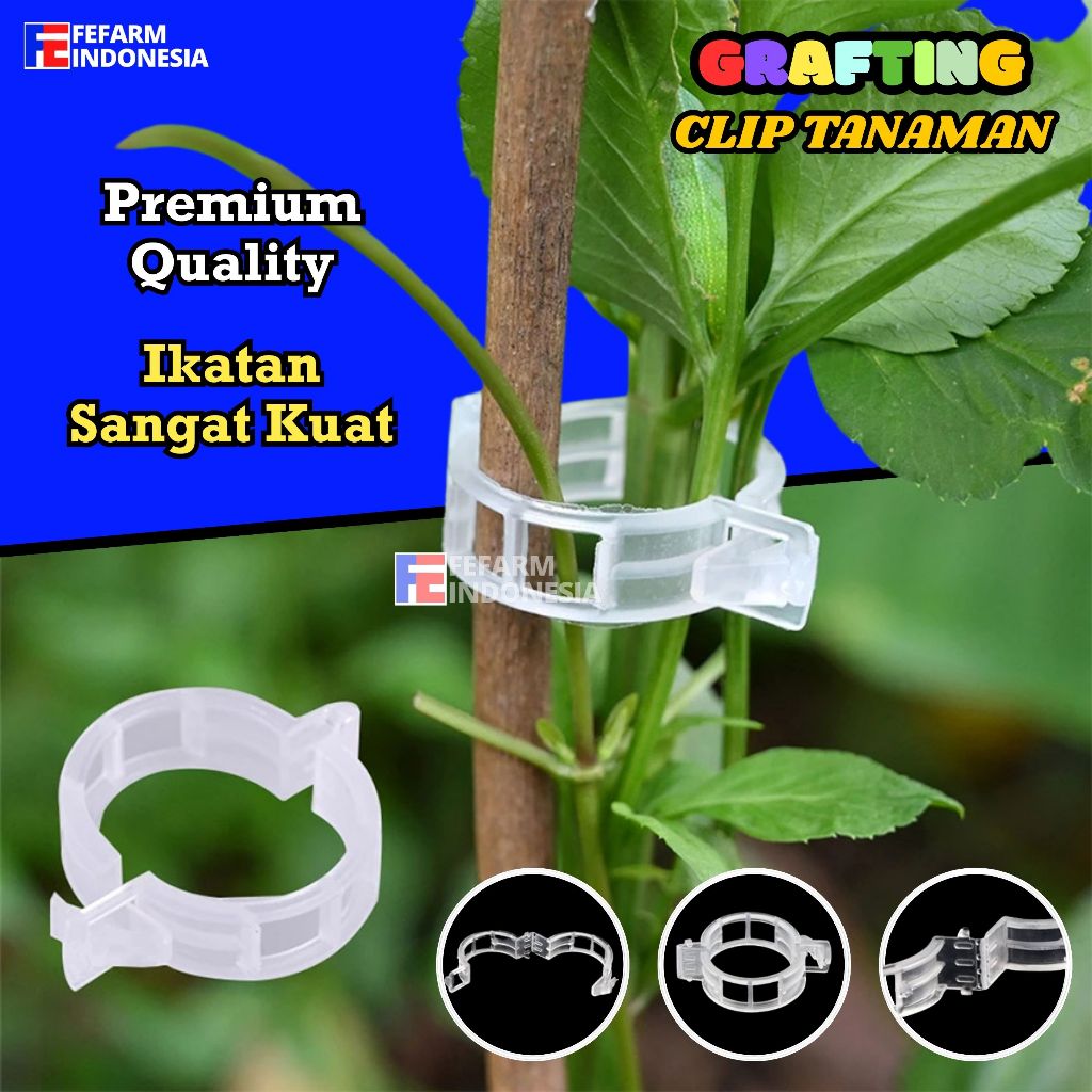 Grafting Clip  Klip Okulasi  Sambung Pucuk Penjepit Okulasi Pengikat Tanaman FEFARM