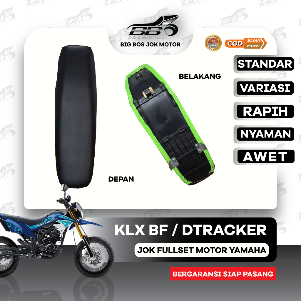 Jok Motor KLX BF / SE / Dtracker Siap Pasang I Jok Trail Kawasaki KLX Standar & Variasi