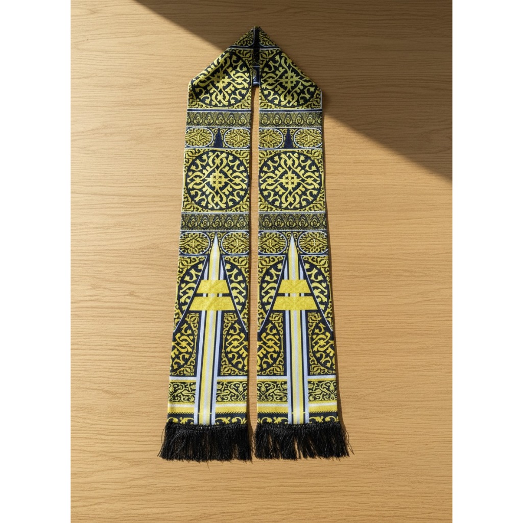 Cukin Motif Kiswah / Selendang Kiswah / Syall/ Cukin Kiswah