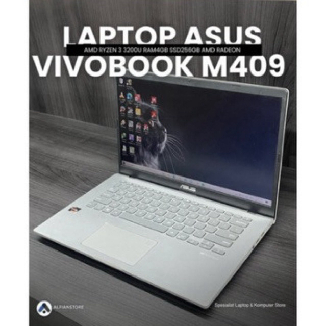 LAPTOP ASUS M409 AMD RYZEN 3 3200 4GB 256gb