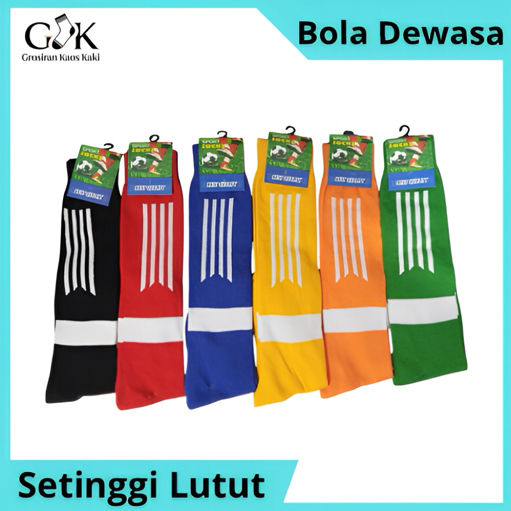 Kaos Kaki Olahraga Pria / Kaos Kaki Bola / Kaos Kaki Bola Setinggi Lutut / Kaos Kaki Futsal Panjang 